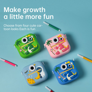 Usine P9 Jouet double caméra pour enfants avec écran IPS Imprimante thermique Compatible MicroSD Conception de dessin animé mignon Cadeau de Noël parfait - Product Image 3
