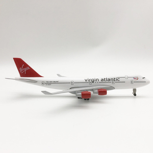 Modellino in Metallo Pressofuso di Boeing 747-400 Virgin <span class=keywords><strong>Atlantic</strong></span> Airways da 20cm con Carrelli di Atterraggio - Product Image 3