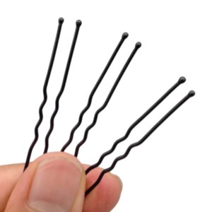 Herramienta de peluquería de Metal negro, horquillas decorativas en forma de U para salón de belleza - Product Image 4