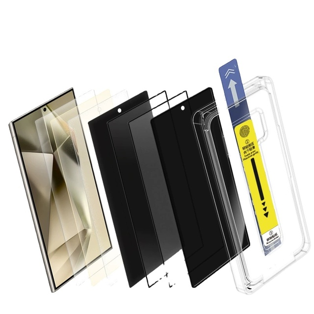 Easy Installation Tray Dust-Free 9H Hardness Ultra-Thin Phone Tempered Glass Screen Protector for for S23 S24 S25 S26