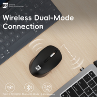 Mouse Gaming Nirkabel Dual Mode Bluetooth & 2.4g Ringan, Isi Ulang Tipe C, Grosir Kustom OEM