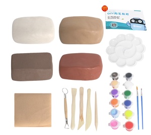 Tự làm gốm đất sét Kit đất sét gốm Kit-Làm cho không khí của riêng bạn khô đất sét dự án ở nhà với các công cụ thiết lập đầy đủ sơn hướng dẫn - Product Image 5