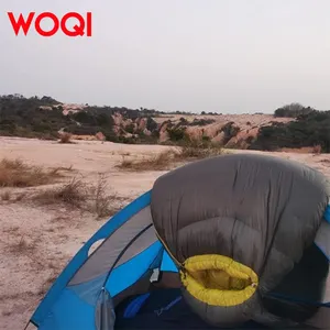 WOQIウィンターアウトドア防水キャンプバックパック超軽量キャリングダウンコットン寝袋
