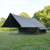 Tente gonflable Air Camp Pro à double couche en tissu Oxford 300D, revêtement imperméable, résistante à la neige, installation facile, abri extérieur pour la famille