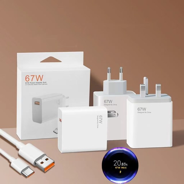 Super Fast Charging 120W 67W 33W USB Charger 6A Cable  Fast Charger Wall Phone  Power Adapter for Xiaomi