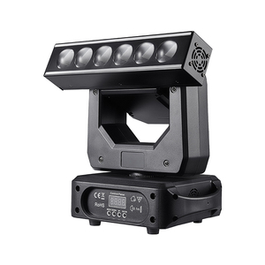 QSE Lighting 6 projecteurs LED mobiles Sprites RGB 4-en-1 DMX512/Contrôle sonore IP33 Rotation infinie pour DJ et discothèques - Product Image 4