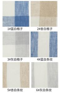 Nouveau populaire teint en fil à <span class=keywords><strong>carreaux</strong></span> chemise rayée robe 100% <span class=keywords><strong>lin</strong></span> pour <span class=keywords><strong>tissu</strong></span> - Product Image 4