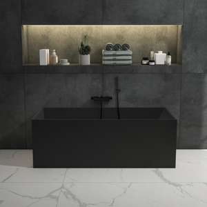 Baignoire Shinestone Baignoire adulte sans couture en forme de lune Maison autoportante Hôtels <span class=keywords><strong>nordiques</strong></span> et B & bs Massage acrylique Lever de soleil moderne - Product Image 4