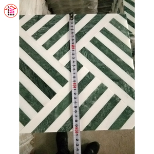 Giá Cả Cạnh Tranh Mô Hình Hỗn Hợp Với Màu Trắng Và Màu Xanh Lá Cây Khảm Đá Cẩm Thạch - Product Image 3