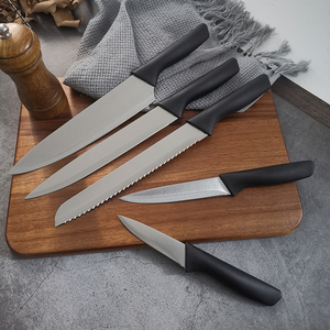 Cổ Điển Cơ Bản Nhà Bếp Dao Đặt 5Pcs ABS Xử Lý Với Thép Không Gỉ Đầu 8-Inch Lưỡi Chất Lượng Tốt Cơ Bản Nhà Bếp Dao Đặt - Product Image 4