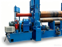 Machine à cintrer les tôles CNC automatique à 3 rouleaux série W11 avec moteur de formage des extrémités 50 mm 3500 mm pour acier inoxydable