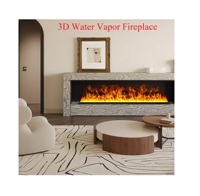 Chimenea Eléctrica 3D Europea de 1000 mm para Interiores, Control por Voz, Llama Simulada, Vapor de Agua Atomizado, Control Remoto Manual