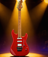 Guitare électrique conçue aux États-Unis avec micros Alnico II V, corps en aulne massif, manche en érable torréfié, tremolo Floyd Rose