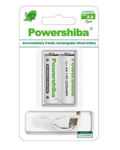 Pila <span class=keywords><strong>AA</strong></span> recargable USB tipo C Pilas AAA de litio de 1,5 V - Product Image 2