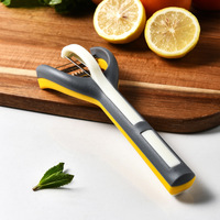 Multifunctionele 3-in-1 roestvrijstalen fruit- en groenteschiller voor gebruik in de keuken, milieuvriendelijk schillen, snijden en ontpitten