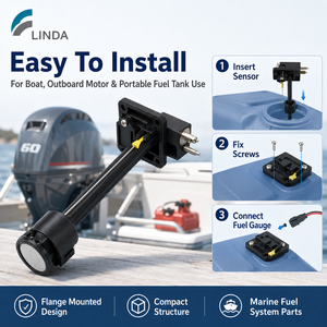 Linda Marine Fuel Tank Level Sensor for 12L 24L Portable Boat Fuel Tank <strong>Float</strong> Fuel Sending <strong>Unit</strong> - Product Image 5