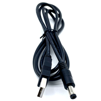 Cable de carga rápida USB a CC personalizado de fábrica, Cable de aumento de CC de 5,5mm X 2,1mm para escáner Android IOS Compatible