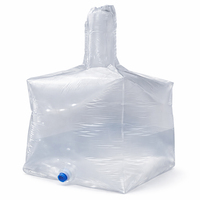 Sac aseptique de 1000 L pour sirop, détergent, conditionneur, sac d'emballage liquide en PE/PA pour conteneur IBC