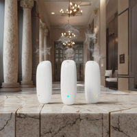 Distributeur d'arômes à ultrasons intelligent blanc alimenté par batterie désodorisant prise murale diffuseur de parfum pour hôtel de toilette à domicile