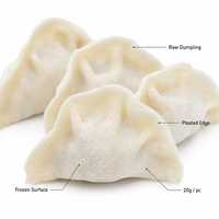Halal Tiefgekühlte Gekochte Garnelen Drei Delikatessen-Dumplings 500g Beutel 12 Monate Haltbarkeit Zum Kochen/Dämpfen/Braten für Gastronomie
