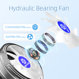 COOLMOON-Ventilador de <span class=keywords><strong>CPU</strong></span> para ordenador, dispositivo con logotipo personalizado, color fijo, RGB, W120, PWM, 4 pines, radiador pequeño, INTEL, AMD, para juegos, PC - Product Image 5