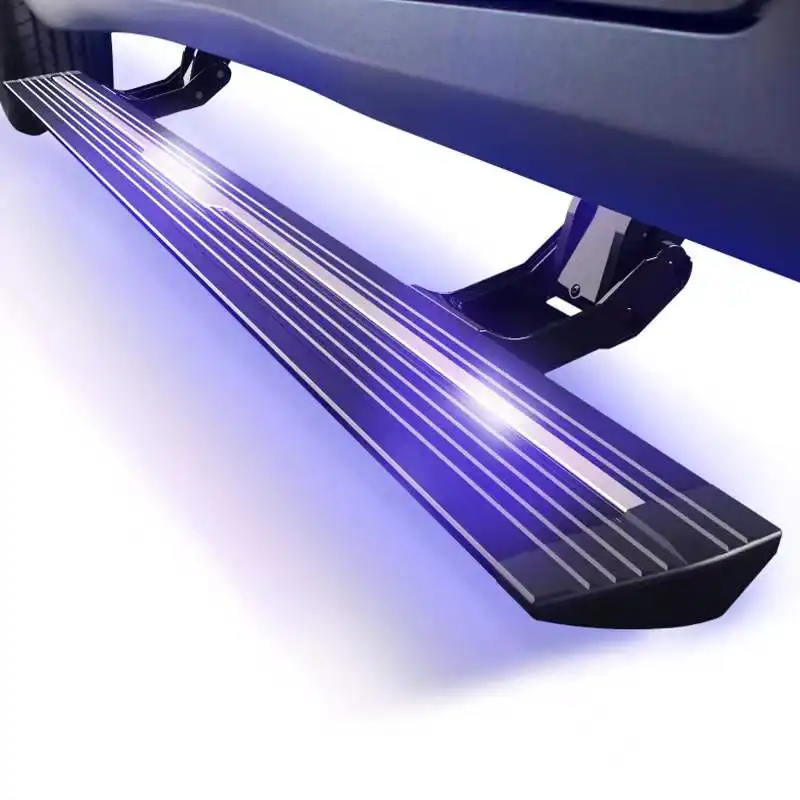 Planche de course en aluminium personnalisée 4x4 pour Kia Sportage, accessoires automobiles, pédale de lampe LED, pédale colorée suv, marches latérales électriques