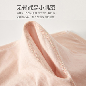 Combinaison bébé en coton pur tricoté à manches longues unisexe, vêtements de printemps et d'automne pour nouveau-nés avec étiquette - Product Image 3