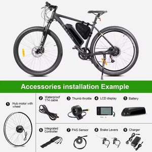 Nuevo Kit de Motor Eléctrico para Bicicleta Eléctrica <span class=keywords><strong>2023</strong></span>, 16'' 18'' 20'' 24'' 26'', 36v 250w, con Carcasa para Batería, para el Mercado de India - Product Image 3