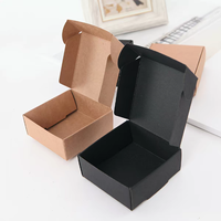 Caja de Papel Kraft Ecológica, Caja de Cartón Plegable para Regalos Pequeños, Jabón, Joyería, Dulces, Venta al por Mayor, Logotipo Personalizado