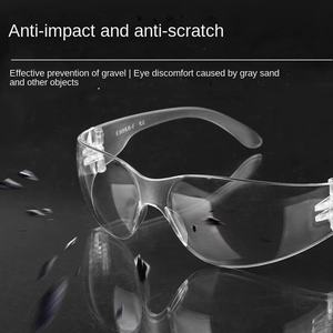 نظارات أمان للعمال في مجال البناء الصناعي بدون إطار بعدسات بلاستيكية غير مطلية لحماية العمال ونظارات اللحام - Product Image 5