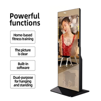 Máquina de Publicidad con Espejo, Pantalla Táctil LCD de 43 Pulgadas, WiFi, Venta Directa de Fábrica para Centros Comerciales y Hoteles