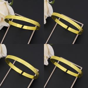 Brazalete JXX Jewelry de 65 mm para Adultos, Chapado en Oro de 24K, Brazalete de Moda para Mujer - Product Image 2