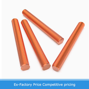 T2 מוט הברגה סגול נחושת/מוט בורג נחושת אדום m4 m5 m6 m8 m10 m12 ברים הברגה 30 40 50 60 80 90 100 200 מ "מ אורכי - Product Image 5
