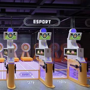 Équipement de divertissement pour salle de tir à l'arc numérique intérieure, équipement de loisirs pour arc à poulies, équipement de terrain de jeu intérieur fait maison - Product Image 1