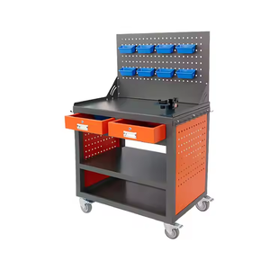 Offre Spéciale d'établi CNC robuste de haute qualité Table de travail industrielle armoires à outils OEM/ODM ROUGE personnalisables - Product Image 4