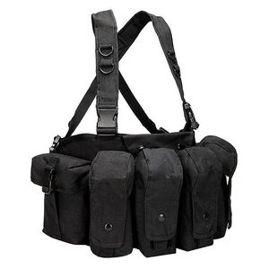 Groothandel Roewe Tactische Vest met MOLLE-systeem, snel los te maken, lichtgewicht borsttuig met zakken, ONE SIZE FITS ALL voor training - Product Image 2