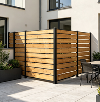 Panneau de clôture d'écran de confidentialité extérieur Concord Cedar 5 pieds de haut X 3.3 pieds de large Enclo non creusant pour la décoration de cour cachant l'air