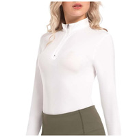 Camiseta de Manga Larga para Mujer, Suéter de Alta Gama para Equitación