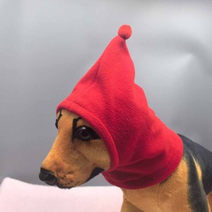 Ramah lingkungan bulu Polar Mock kucing & beras anjing berubah lucu hewan peliharaan natal ulang tahun Halloween hiasan kepala rompi dengan telinga kucing - Product Image 2