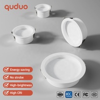 Vente en gros de luminaires encastrés LED pour plafond, anti-éblouissement, pour bureau, hôtel, maison, en fer, 9W, 12W, 18W, 24W