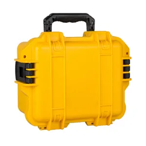 Plastic Waterproof Tool Case Impact Resistant Sealed Suitcase Equipment Camera Case Meter Box With Pre-cut Foam