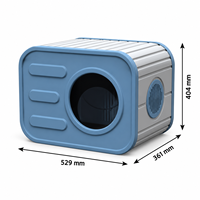 Maison pour chat d'intérieur moderne en PP, abri ventilé pour chats et petits chiens, facile à nettoyer