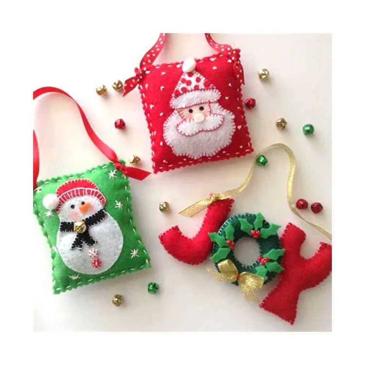 Felt Ornament Set Felt Christmas Hanging Decorative Items Christmas Gifts Cute Felt Christmas Ornament For Kids