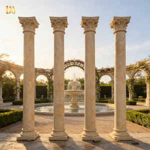 Columnas Romanas Corintias de Piedra Natural Ideal Arts, Pilares Decorativos de Mármol para Interiores y Exteriores para <span class=keywords><strong>Arquitectura</strong></span> de Viviendas - Product Image 1