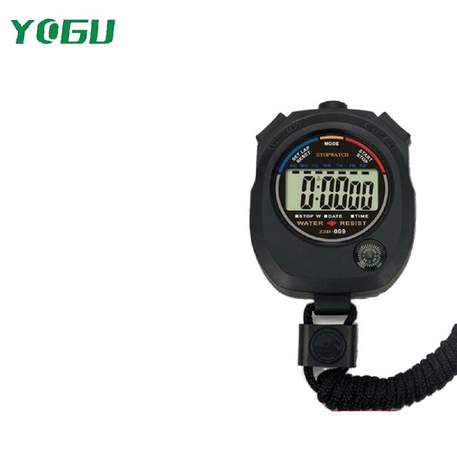 Professional Digital Mini Sports Timer | Waterproof Portable Stopwatch with Lap & Split Functions for Running & Racing Events