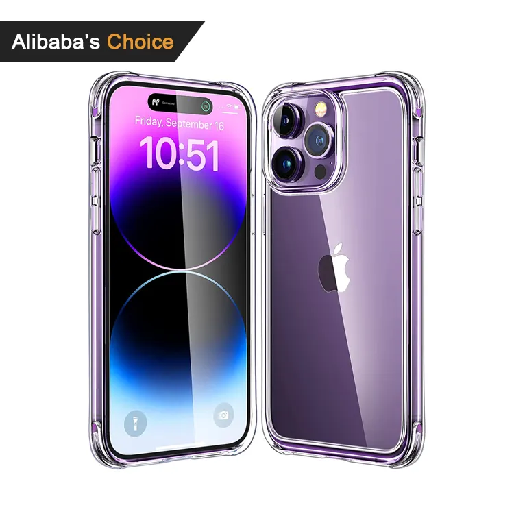 Voor Iphone 14 Pro Case Clear Cover Niet Vergelende Schokbestendige Telefoonhoes Voor Apple Iphone 15 Pro Tpu Iphone Hoesje