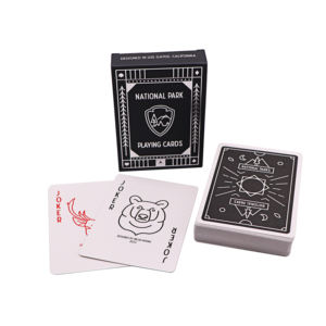 Kartu Poker Wjpc Printing Magic Cardistry Deck Dewasa Kosong Kasino Hitam PVC Kertas Plastik Sublimasi Logo Kustom Kartu Remi AS - Product Image 1