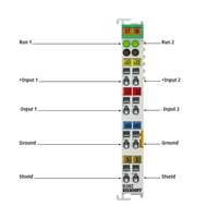 Terminal de Entrada Analógica de 2 Canales Beckhoff KL3002 0-10V con Comunicación EtherCAT para Programación PLC y Automatización Industrial