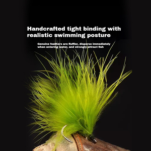 5 pièces hameçons d'herbe mouche leurre crochet pêche leurre appât herbe attaché mousse carpe <span class=keywords><strong>hameçon</strong></span> - Product Image 6