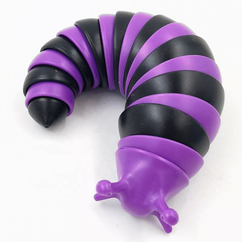 New Design Plastic Slug Decompression Caterpillar Slug Creative Simulation Puzzle Decompression Vent Snail Toy